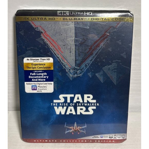 Star Wars The Rise Of Skywalker 4K Ultra HD Blu-Ray Digital Ultimate Collectors - Picture 1 of 4